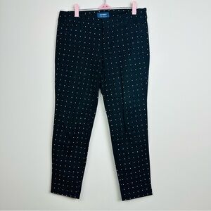 Old Navy Black Pants with White Dots Size 10
